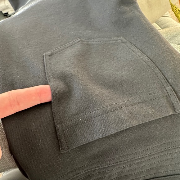 Vince Moto Slim Fit Ponte Pants Womens 6 Charcoal Sleek *Flaw City Stretch - Picture 10 of 10